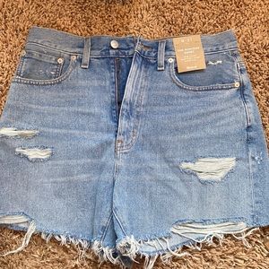 Madewell mom jean shorts